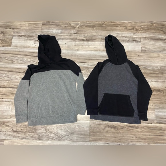 Lot of 3 Tek Gear Hooded Sweatshirt Boys Size Medium Size 10/12 Black Gray BMX - Picture 2 of 6